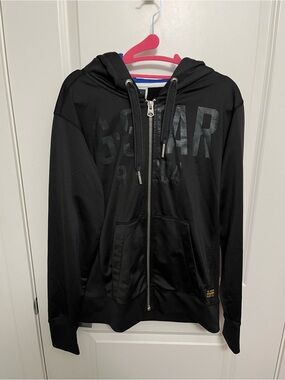 G-Star Raw Men's Black Zip Up Hoodie in size M